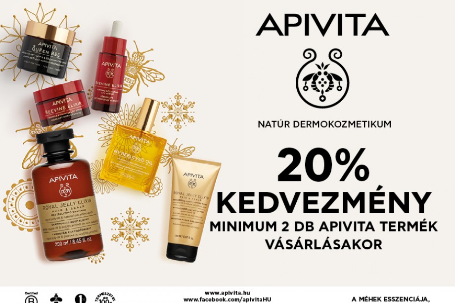 MINDEN APIVITA  TERMÉK 20% KEDVEZMÉNNYEL. APIVITA. A GÖRÖG FLÓRA ESSZENCIÁJA.