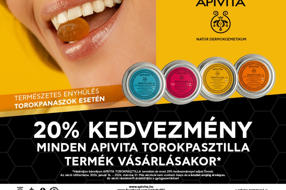 APIVITA TOROKPASZTILLA AKCIÓ 20% 1 DARABTÓL IS.