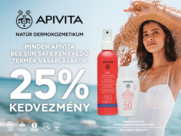 MINDEN APIVITA BEE SUN TERMÉKRE -25% KEDVEZMÉNY