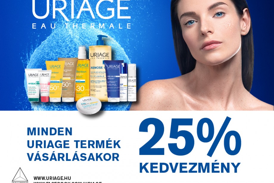 MINDEN URIAGE TERMÉK VÁSÁRLÁSAKOR -25% KEDVEZMÉNY. 