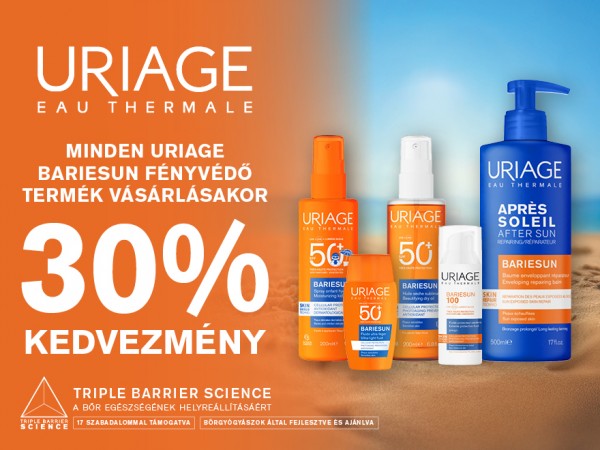MINDEN URIAGE BARIESUN FÉNYVÉDŐ 30% KEDVEZMÉNNYEL.