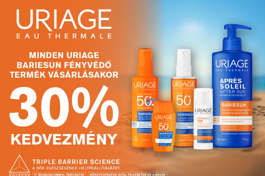 MINDEN URIAGE BARIESUN FÉNYVÉDŐ 30% KEDVEZMÉNNYEL.